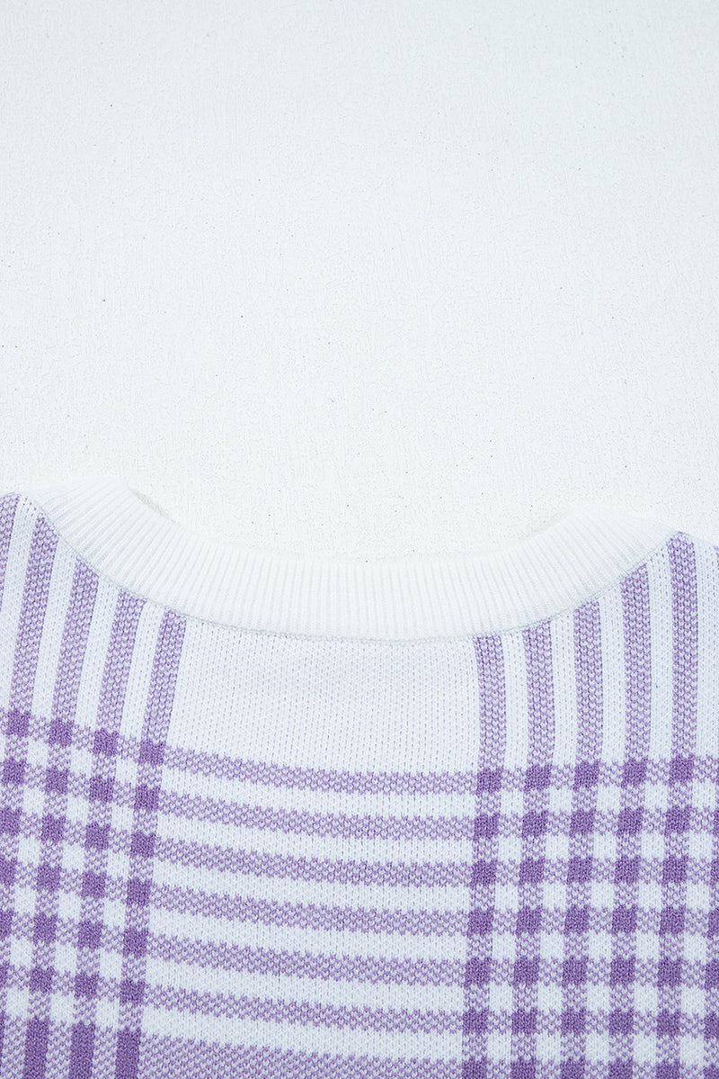 Giuliana Ribbed Trim Loose Sweater