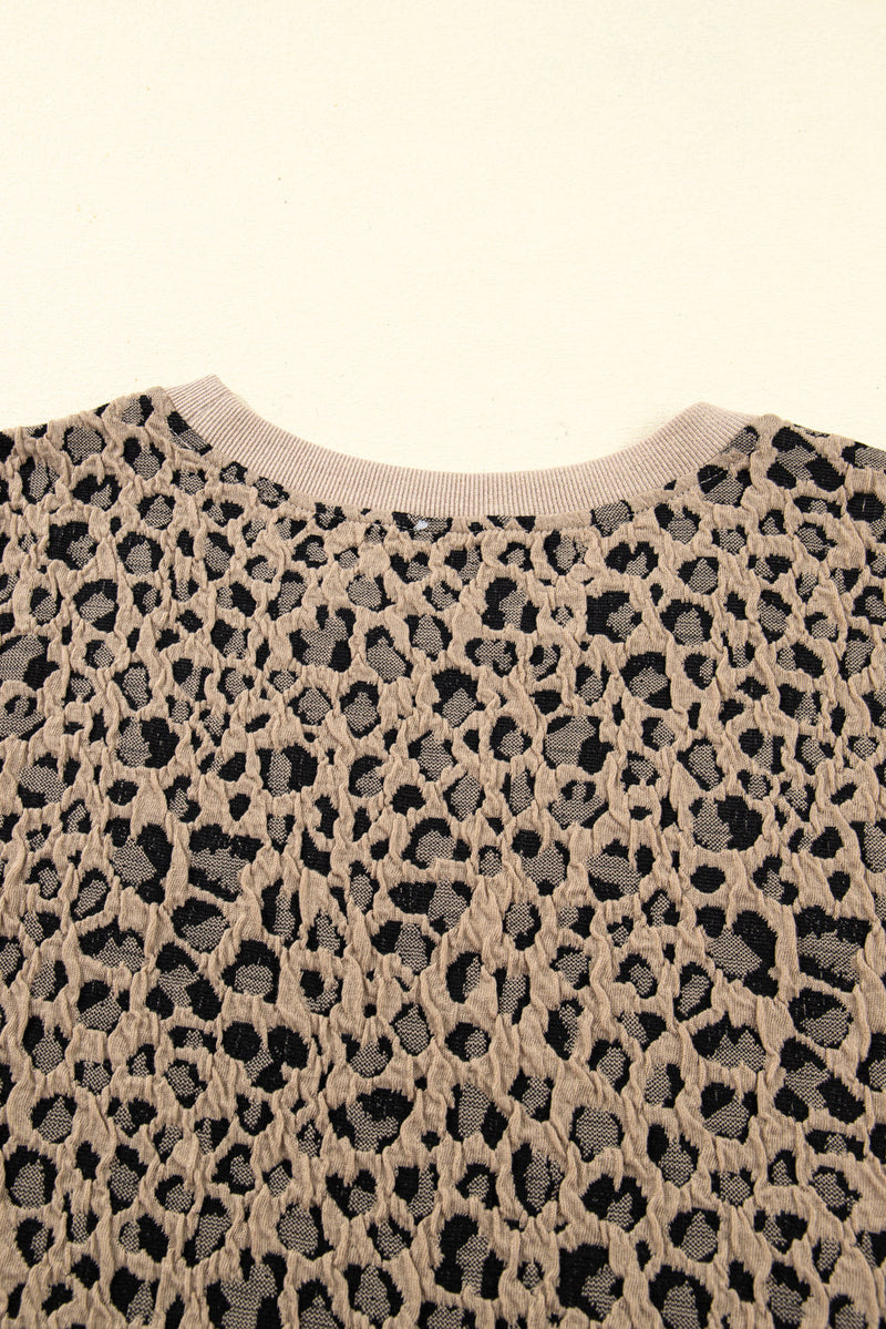 Amaya Textured Ribbed Trim Long Sleeve PLUS Top