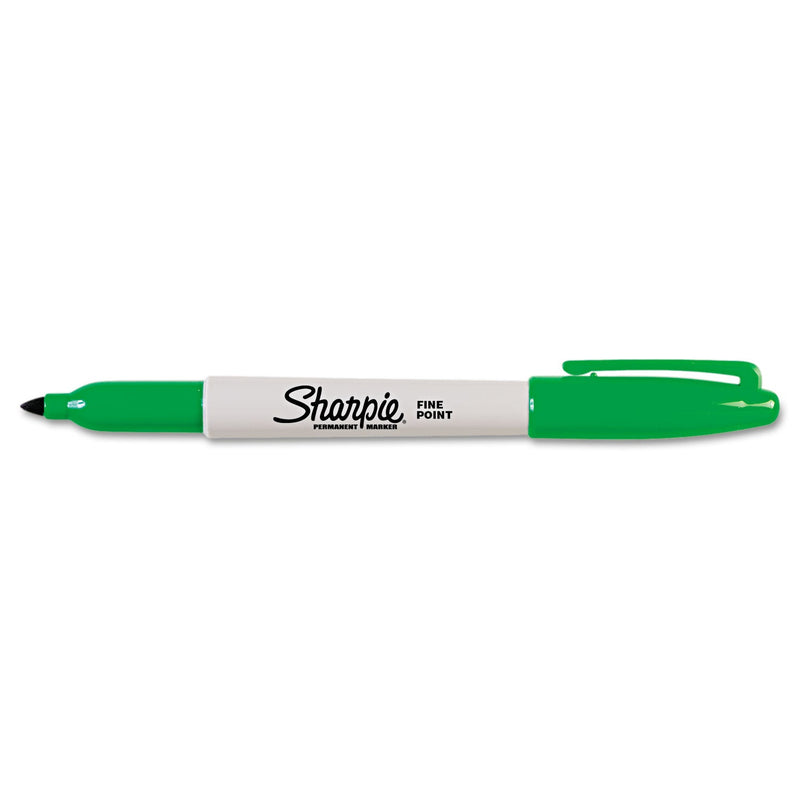 Sharpie Permanent Marker, Fine Bullet Tip, Green