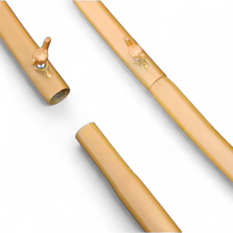 Vorte Round Wedding Backdrop Stand - 6.5 FT Gold Metal Arch