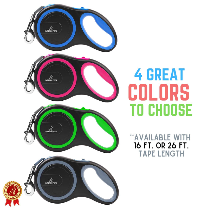 Unleash Adventure! 🌟 16ft Heavy-Duty Retractable Leash for Large Dogs (up to 110lbs) 🐾