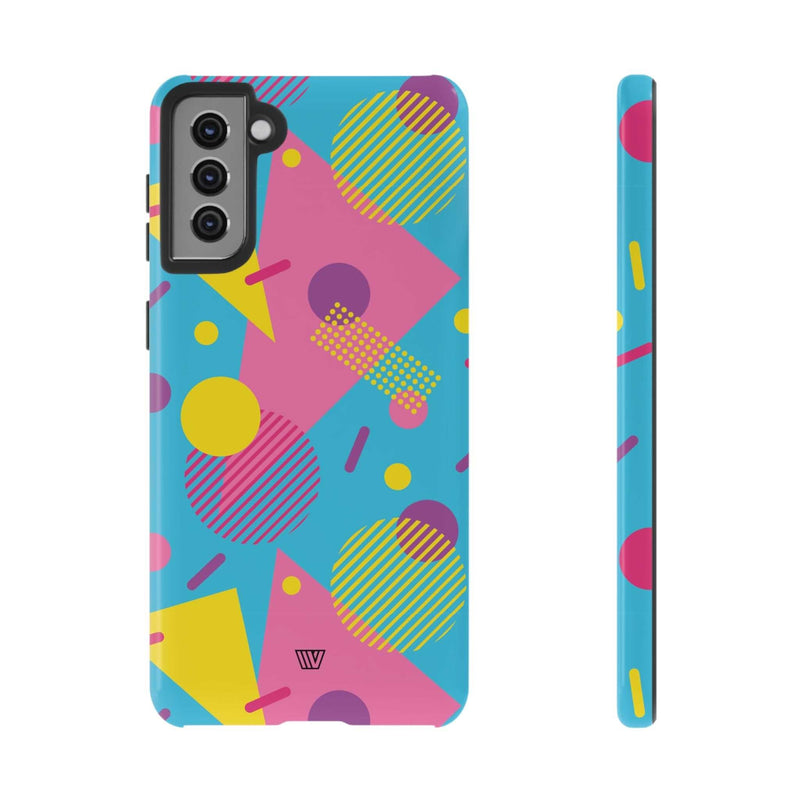 80s / 90s RETRO PATTERN LIGHT BLUE | Tough Phone Case