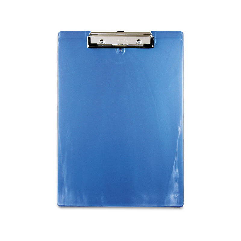 Saunders Recycled Plastic Clipboard, 0.5" Clip Capacity, Holds 8.5 x 11 Sheets, Ice Blue