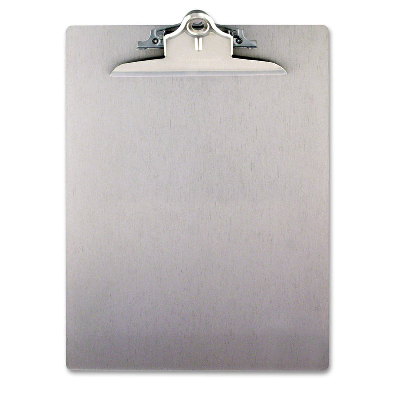 Saunders Recycled Aluminum Clipboard with High-Capacity Clip, 1" Clip Capacity, Holds 8.5 x 11 Sheets, Silver