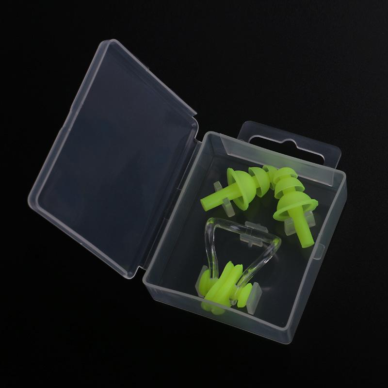Waterproof Silicone Earplugs and Nose Clip Set