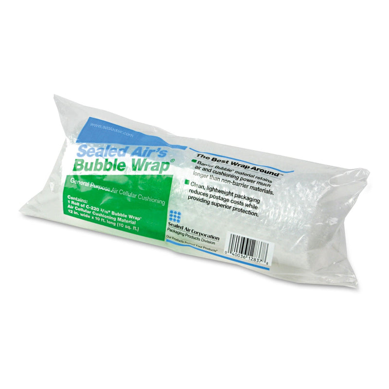 Sealed Air Bubble Wrap Cushioning Material, 3/16" Thick, 12" x 10 ft.