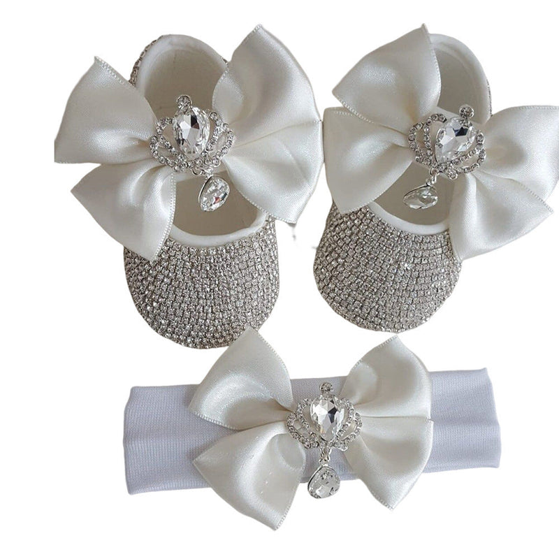 Photography Props And Headband Baby Toddler Shoes Soft Sole Suit