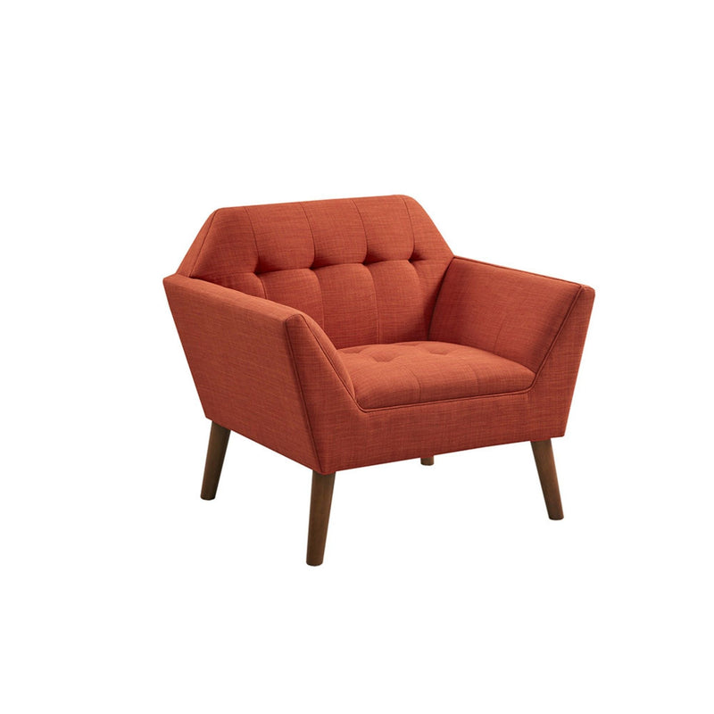 Modern Lounge Chair With Button Tufting