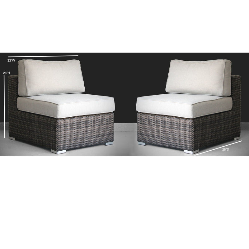 Minnesota - Armless Patio Chairs (Set of 2)