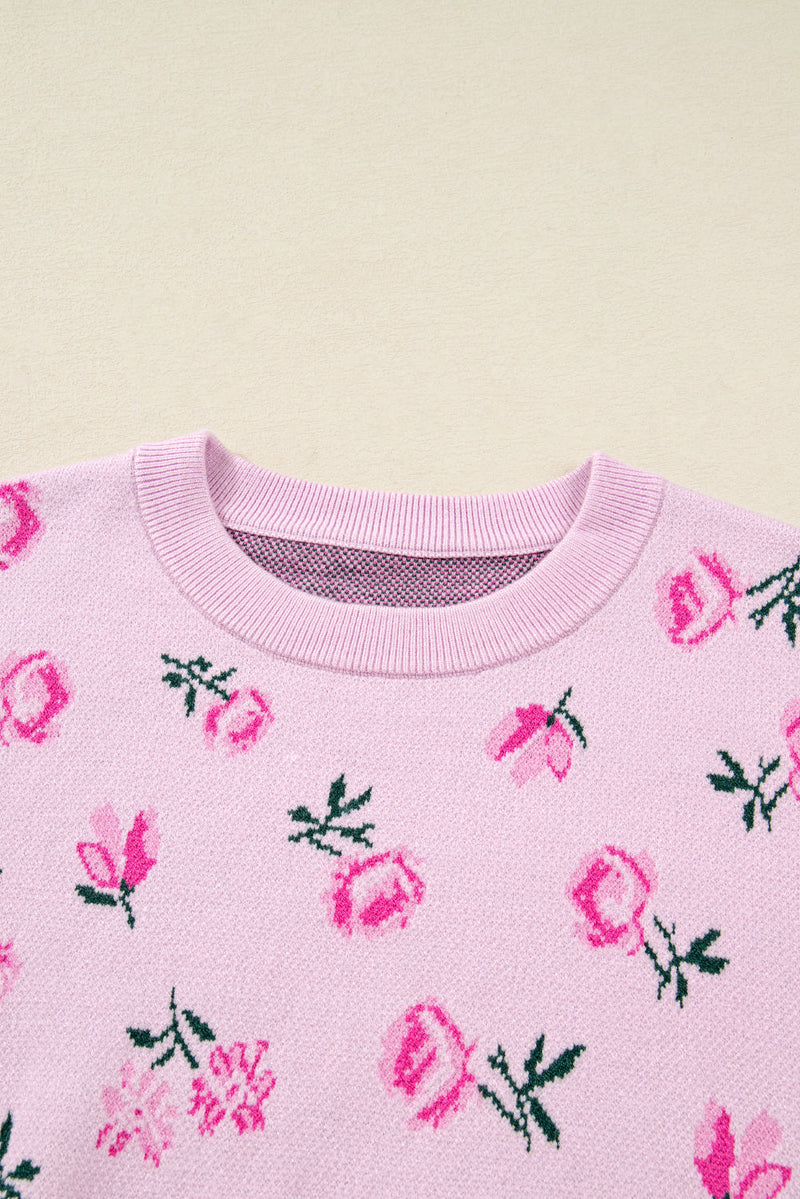 Sophia Drop Shoulder Cropped Sweater