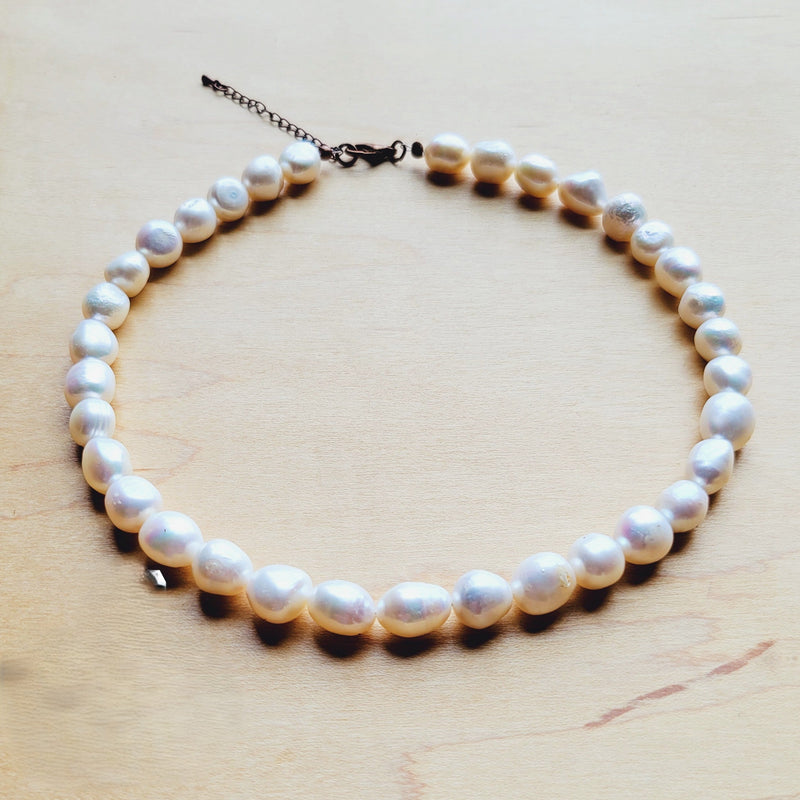Genuine Freshwater Pearl Collar Necklace Wedding Collection 258g