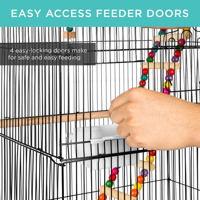 36In Indoor/Outdoor Iron Bird Cage for Parro