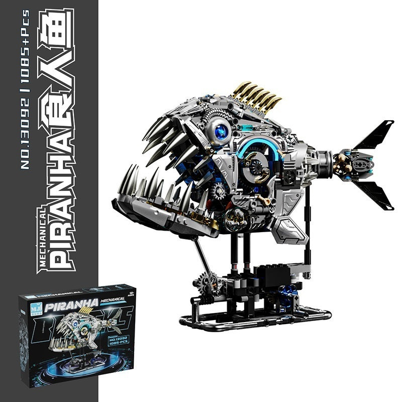 US And Electric Mechanical Lion And Whale Building Blocks That Also Double As Toys