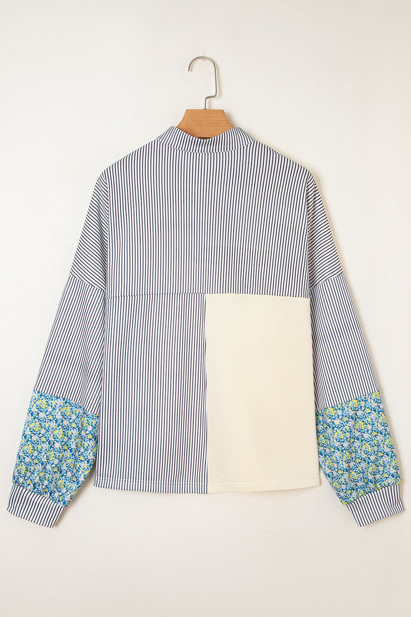 Syllena Collared Boxy Fit Sweatshirt