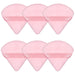 6 Pcs Powder Puff Face Soft Triangle Makeup Puff Velour Makeup Sponge Beauty Blender for Loose Powder (Black)