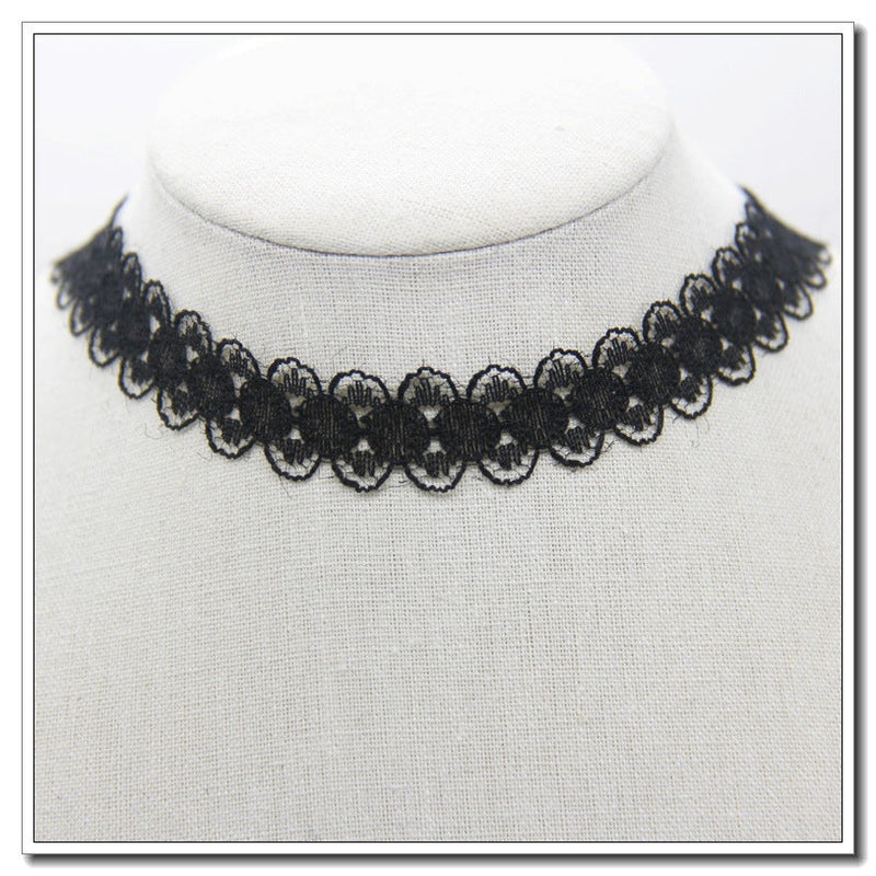 Flower Velvet Choker Necklaces Women Punk Style