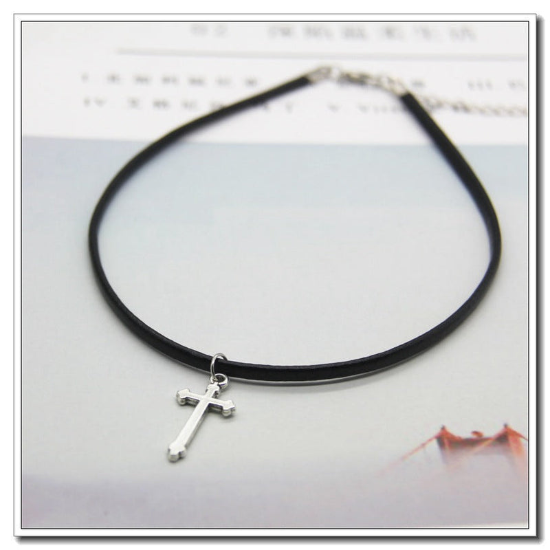 Retro Cross Pendant Necklace