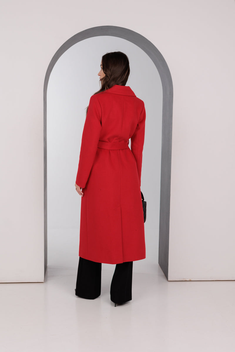 Astoria Classic Wraparound Wool Blend Overcoat