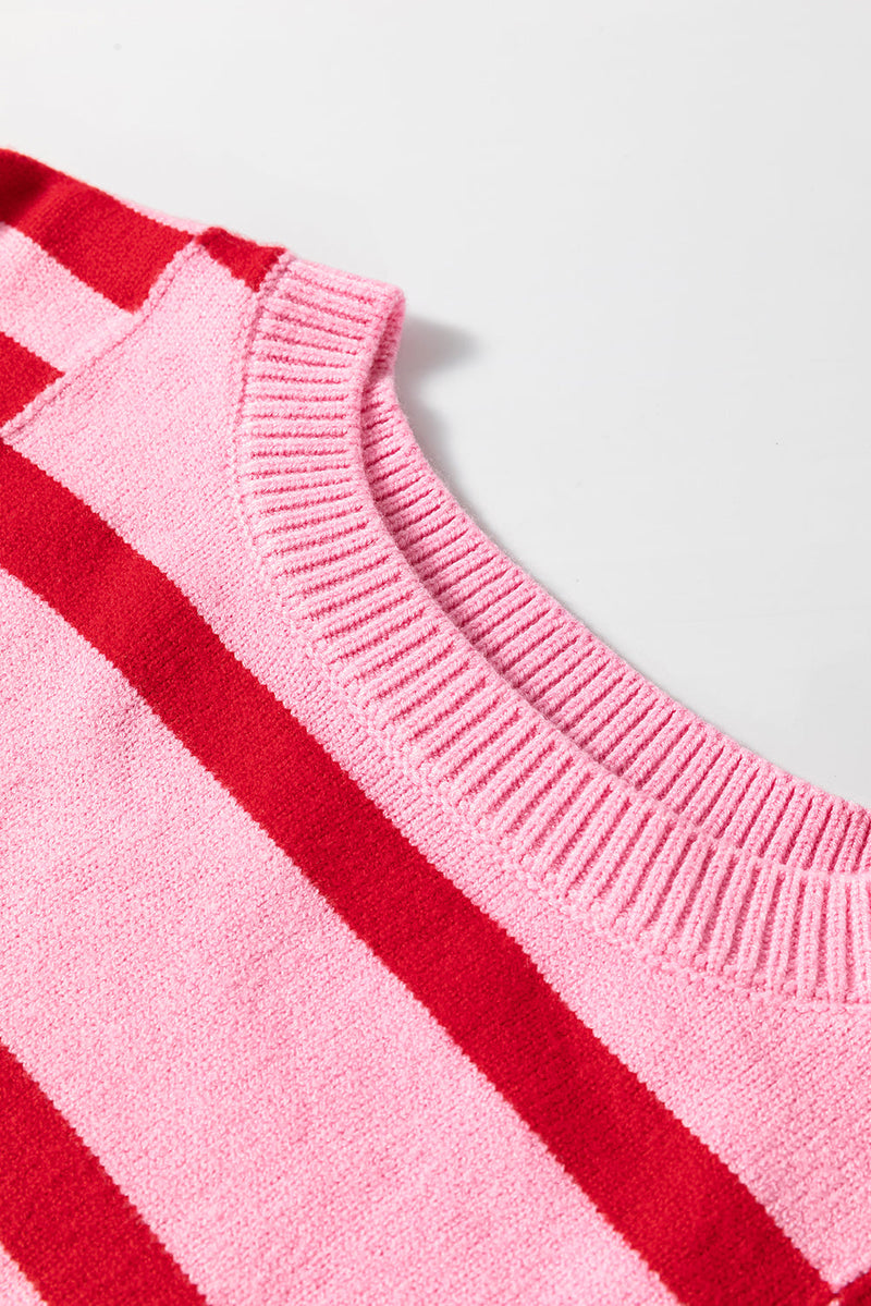 Madison Shoulder Ribbed Trim Sweater