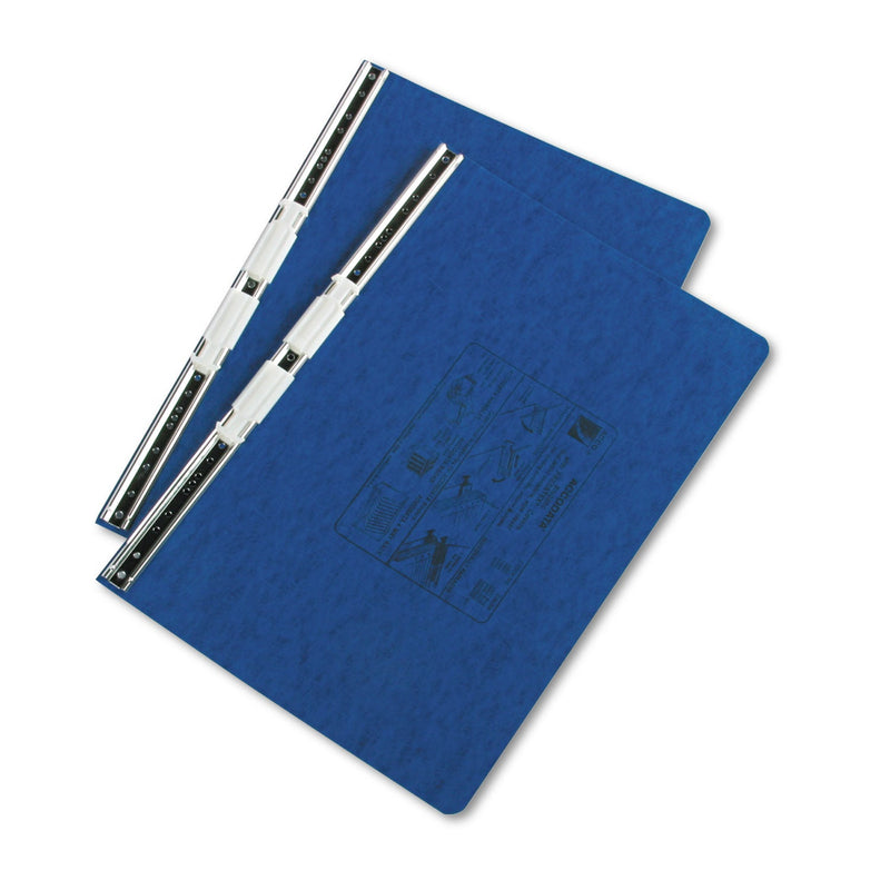 ACCO PRESSTEX Covers with Storage Hooks, 2 Posts, 6" Capacity, 14.88 x 8.5, Dark Blue