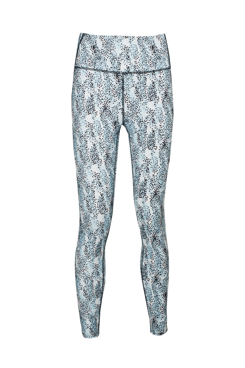 Nanette Lepore Play Mid Waist Pointillist Print Side Pocket 7-8 Spandex Legging