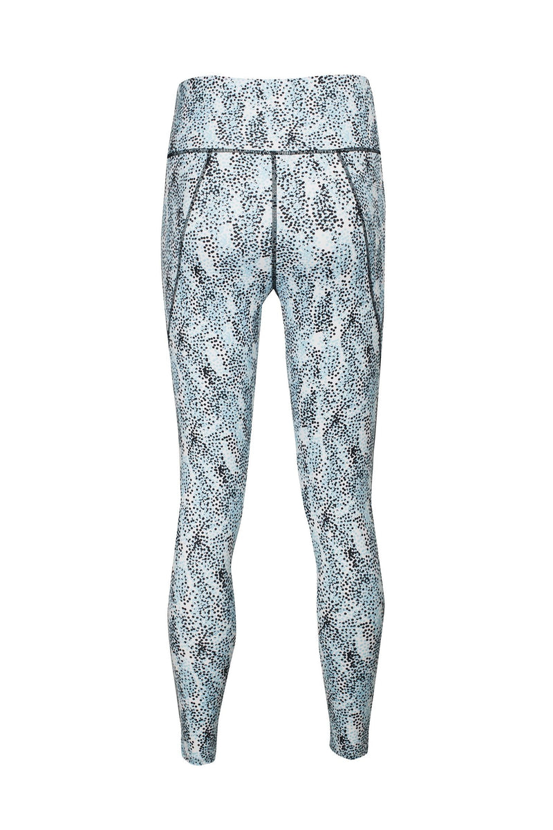 Nanette Lepore Play Mid Waist Pointillist Print Side Pocket 7-8 Spandex Legging