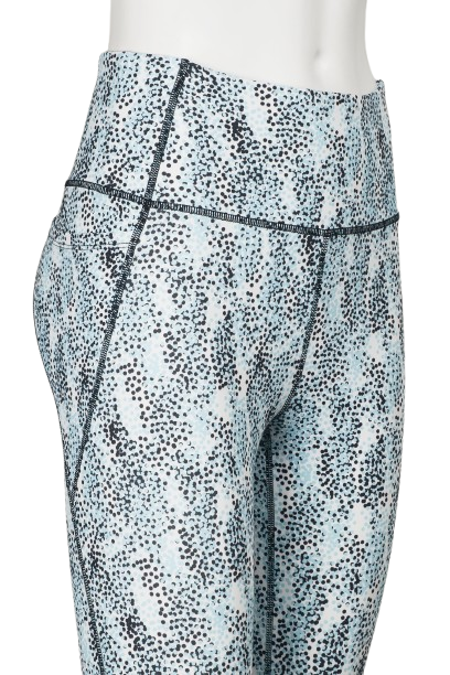 Nanette Lepore Play Mid Waist Pointillist Print Side Pocket 7-8 Spandex Legging