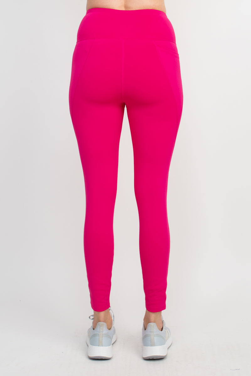 Nanette Lepore Play Activology Mid Waist 7-8 Interlock Legging with Side Pocket