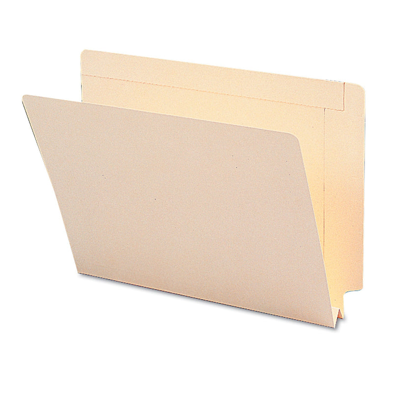 Smead Heavyweight Manila End Tab Expansion Folders, Straight Tabs, Letter Size, 1.5" Expansion, 50/Box