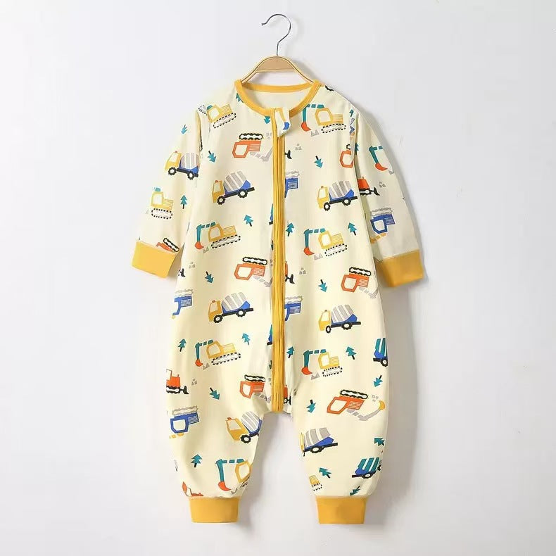 Split-leg Sleeping Bag To Prevent Kicking Off The Covers One-piece Bodysuit