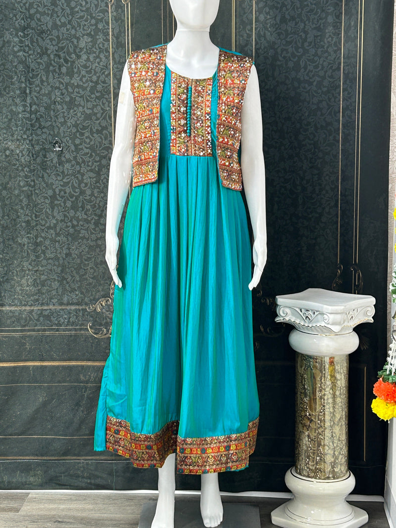 Silk long kurti