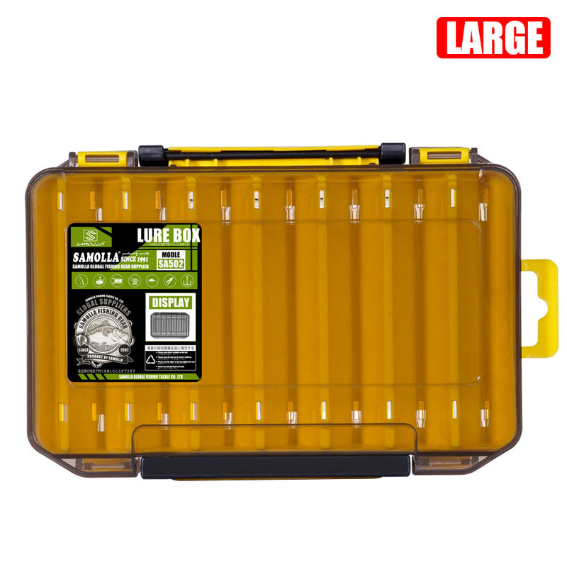 14-Compartment Fishing Tackle Box for Accessories, Lures & Hooks, Double-Sided Organizer.