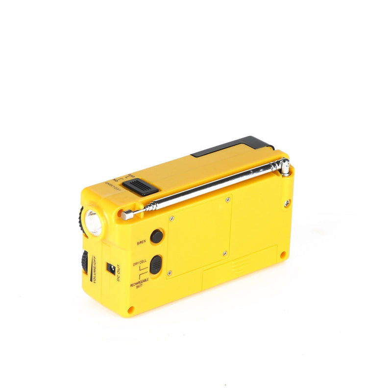 Outdoor Emergency LED Light Mini Hand-Crank Rechargeable AMFM Radio
