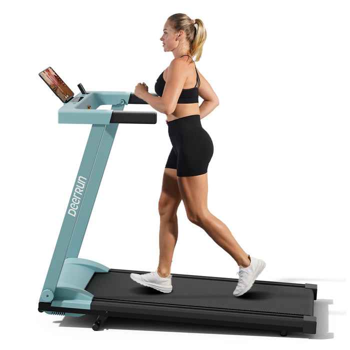 DeerRun A1 Pro Move+ 6% Incline Foldable Treadmill——Upgraded Chip & NFC Support | 350Lbs, 10mph