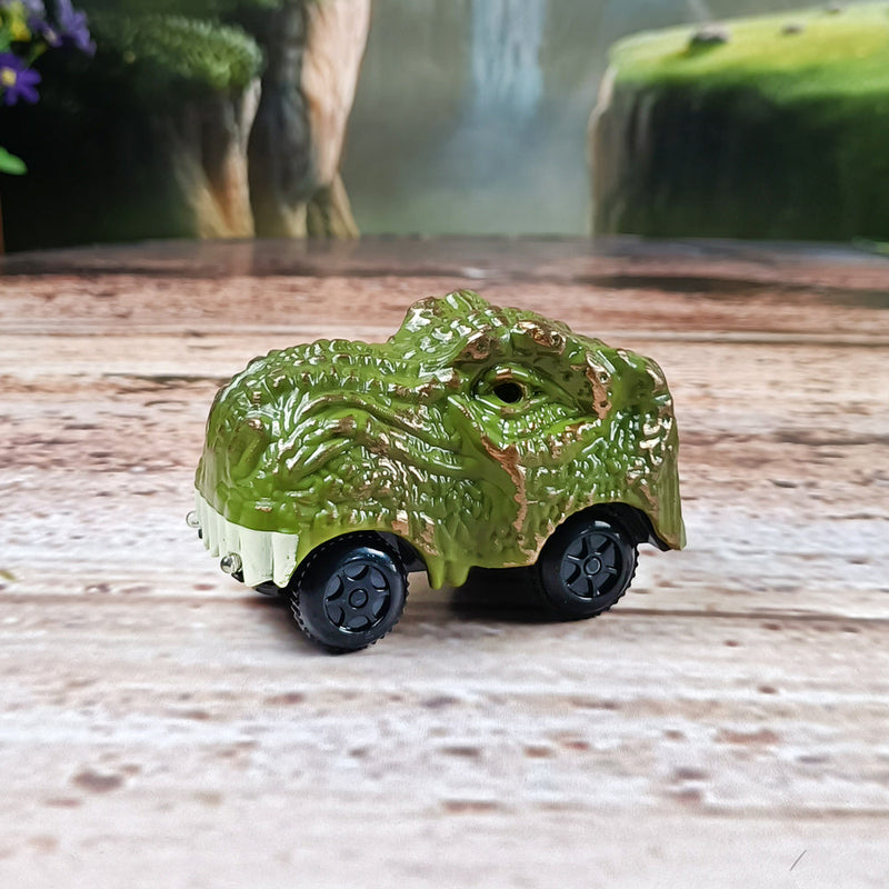 Children's Electric Assembled Track Racing Simulation Animal Tyrannosaurus Dinosaur Toy Puzzle Boy Gift