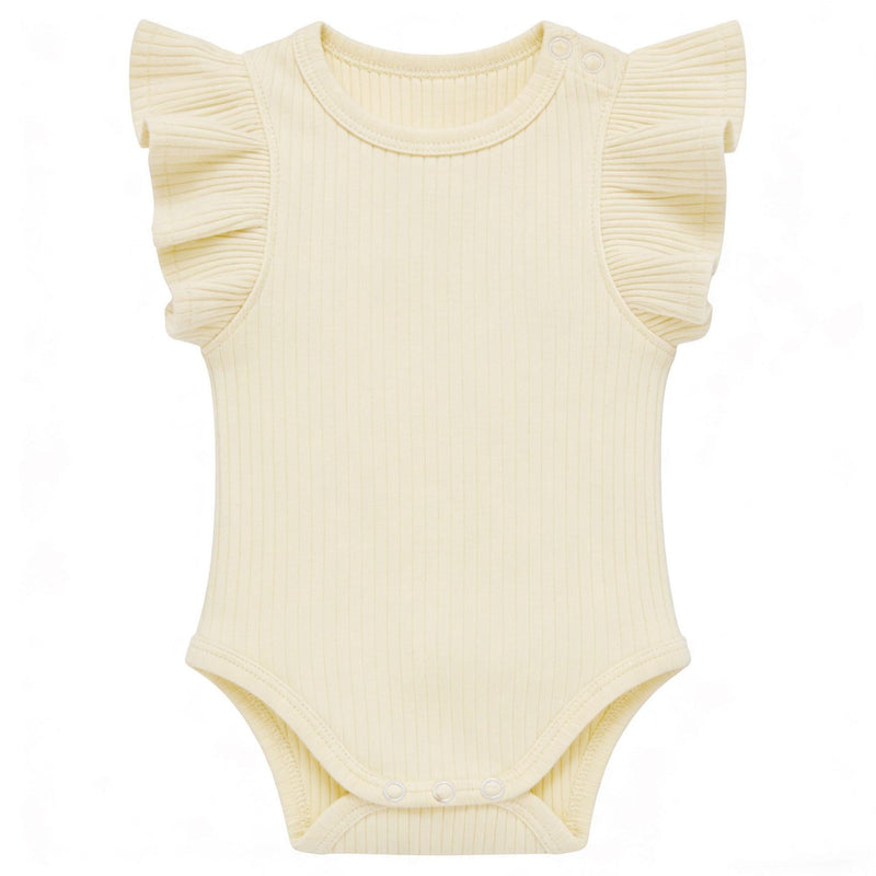 Baby Romper Knitted Ribbed Infant Onesie