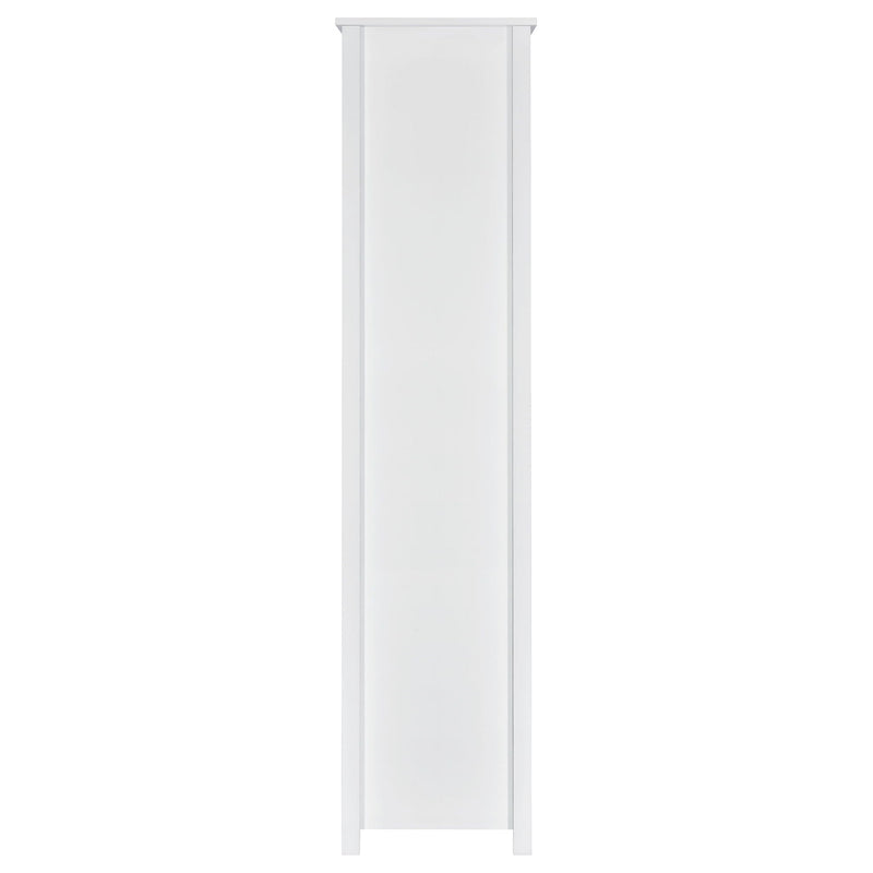 Dylan 68-inch 4-shelf Storage Bookshelf White High Gloss