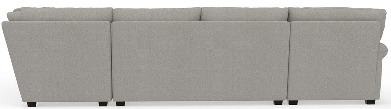 Livingston - Sectional With Comfort Coil Seating, 40" Cocktail Ottoman And Accent Pillows Included