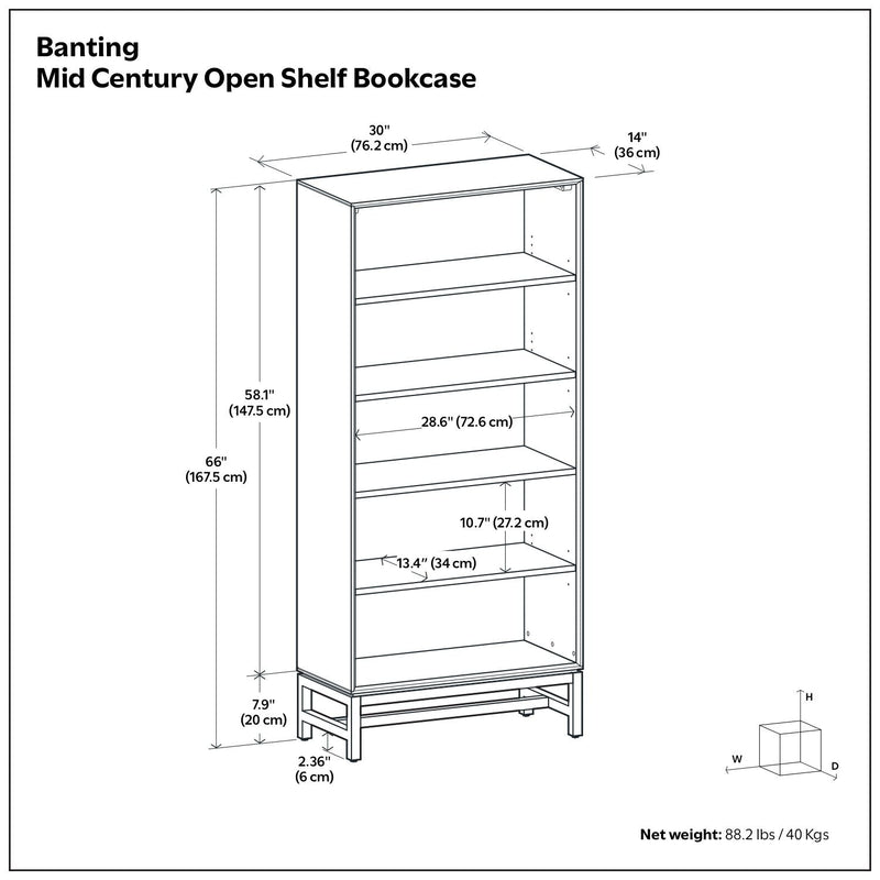 Banting - Mid Century Bookcase, Handcrafted