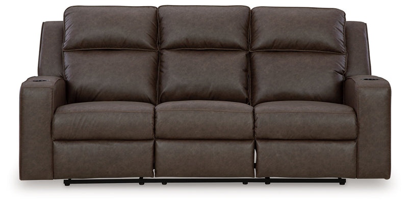 Lavenhorne - Rec Sofa W/Drop Down Table - Granite