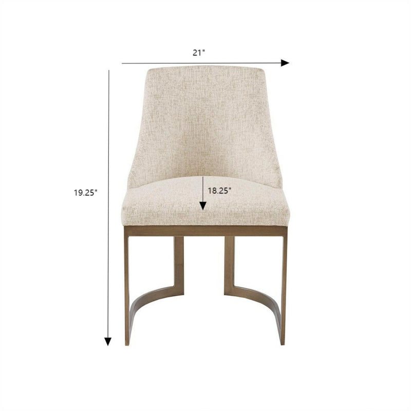 Contemporary Modern Accent Dining Chairs (Set of 2)