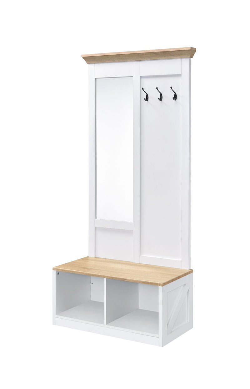 Melati - Hall Tree - Light Oak / White