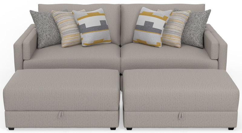 Trevor - Extra Deep Oversized Sofa With Included Storage Cocktail Ottoman