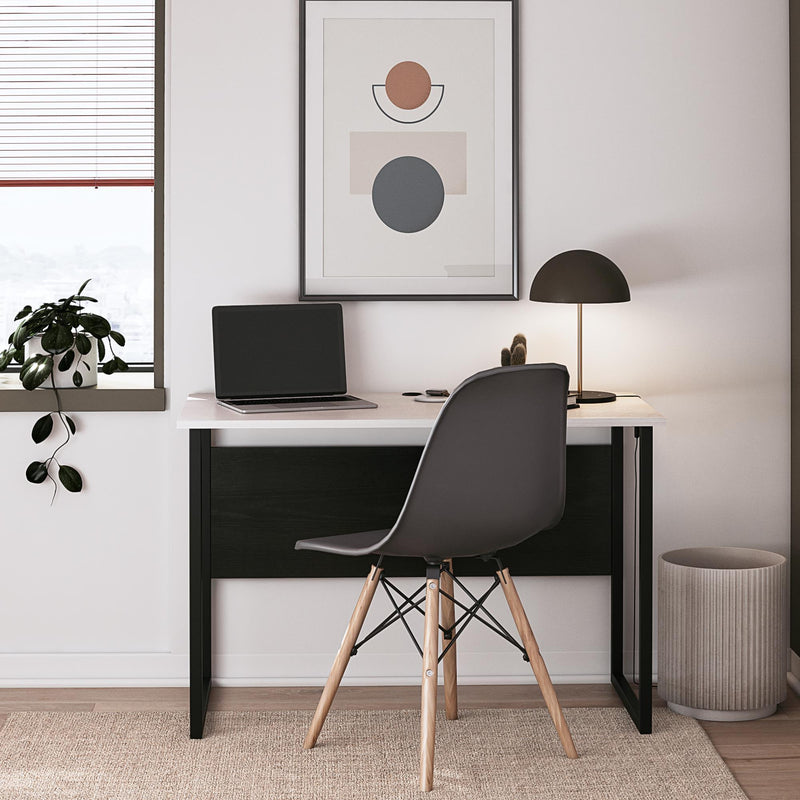 Sorina - Writing Desk - White / Light Oak