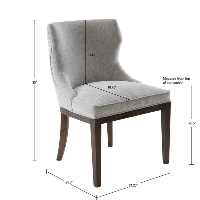 Hutton - Dining Side Chair (Set of 2) - Gray