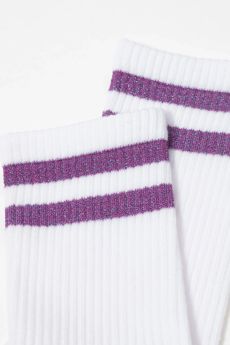 Conte Cotton Long Socks Active 157 - Lurex Stripes