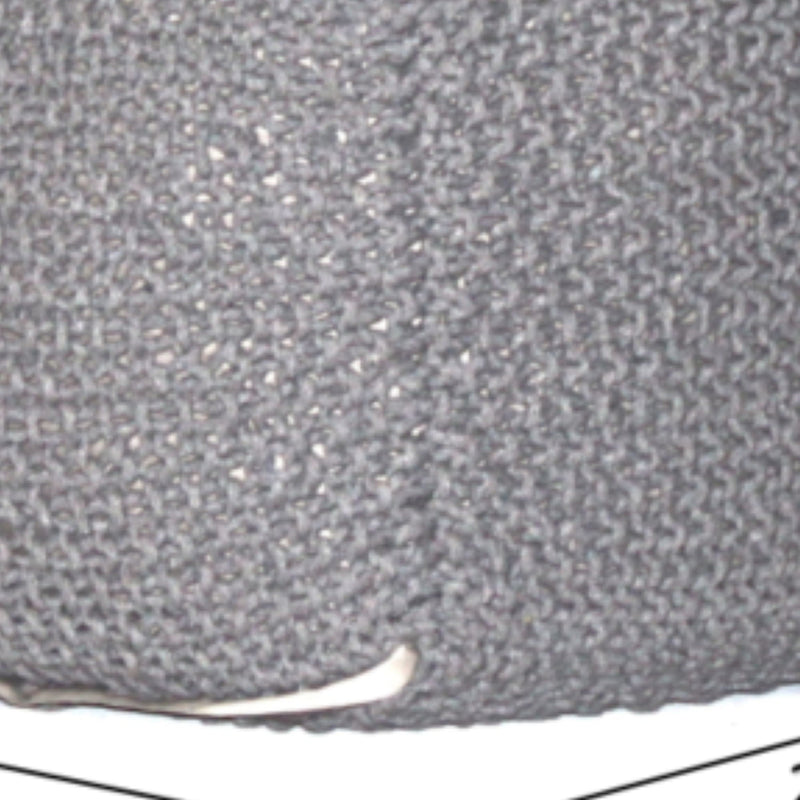 Semi Rounded Pouf, Cable Knitted, Perfect Seating