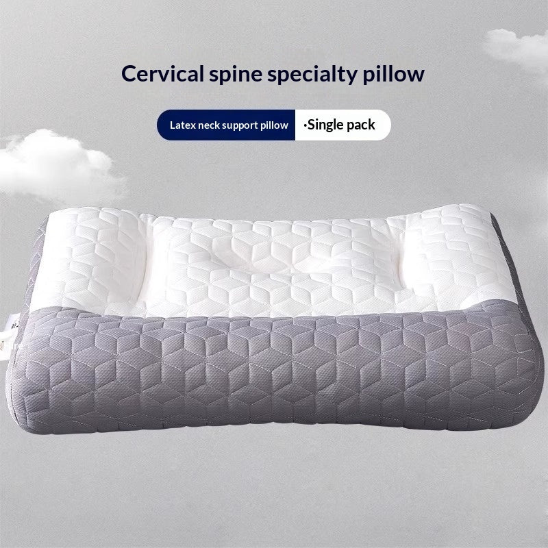 Natural Latex Cervical Pillow – Neck Support with Hot Compress & Inflatable Options