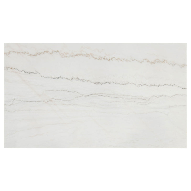 Averill 72-inch Rectangular White Marble Top Dining Table Coffee Bean