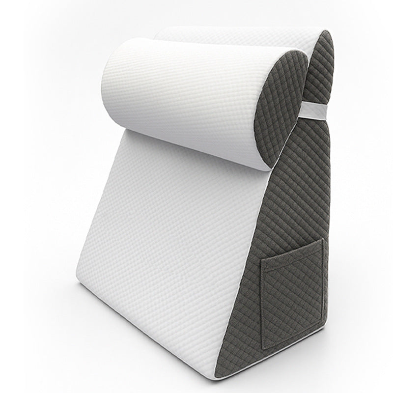 Triangular & Semicircular Bedside Pillow Set – Memory Foam Sofa Backrest Cushions
